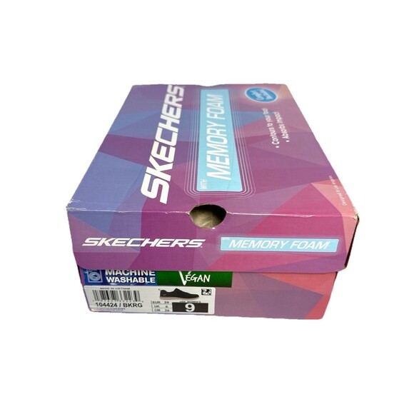 Skechers Women’s Size 9 Black Memory Foam Sneakers Machine Washable Vegan NIB - Picture 9 of 9